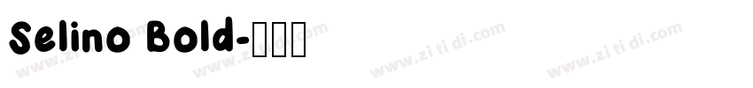Selino Bold字体转换